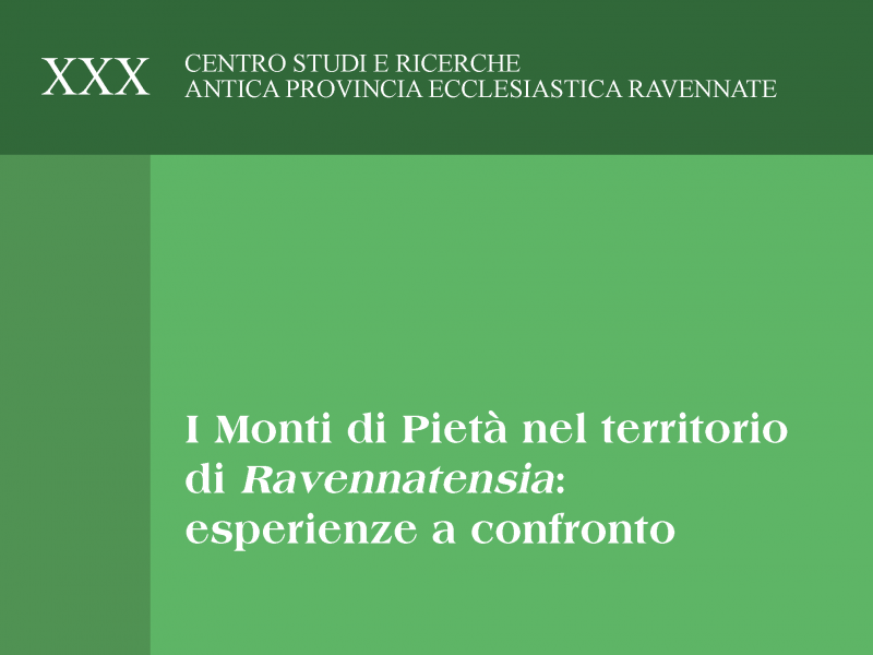 Publication of the volume 'I Monti di Pietà nel territorio di Ravennatensia'